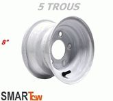 Roue complète remorque - Mitas B61 - 4.80/4.00-8 TL 70N 6PR / Jante déport  ET0 / entre-axe Ø60x100 / trou de fixation Ø14.0 / Valve TR600 HP